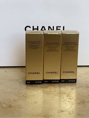 CHANEL Sublimage Eye Cream & Skincare Mini Trio - Gold